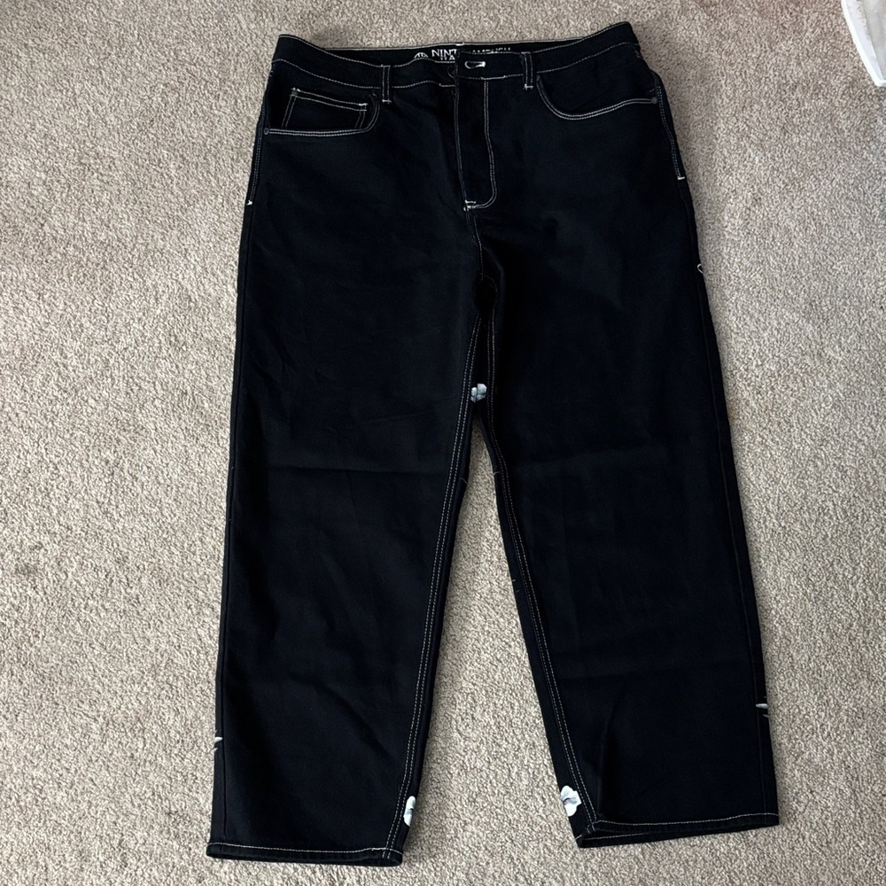 Men's Relaxed Black Jeans